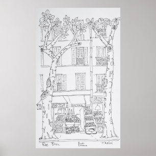Póster Loja de Conveniência Rue Brea, Paris, França