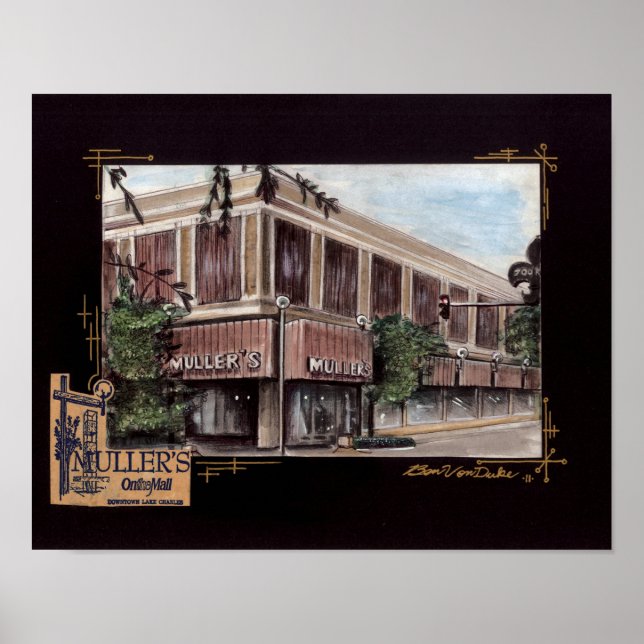 Póster Loja de departamentos de Mullers (Frente)