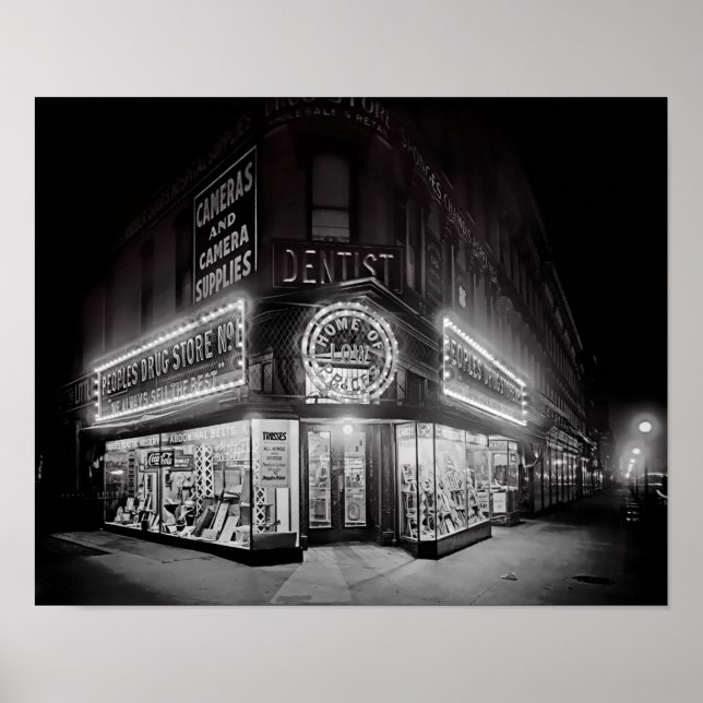 PÓSTER LOJA DE DROGAS CORNER 1919 (Frente)