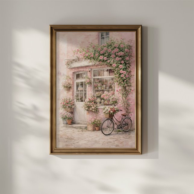 Poster Loja de Flores com Bicicleta (Criador carregado)