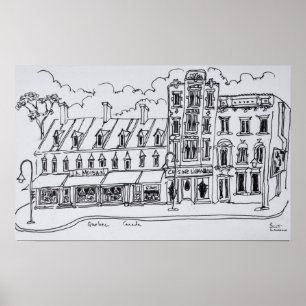 Póster Loja de Mercearia J.A. Moisan   Canadá