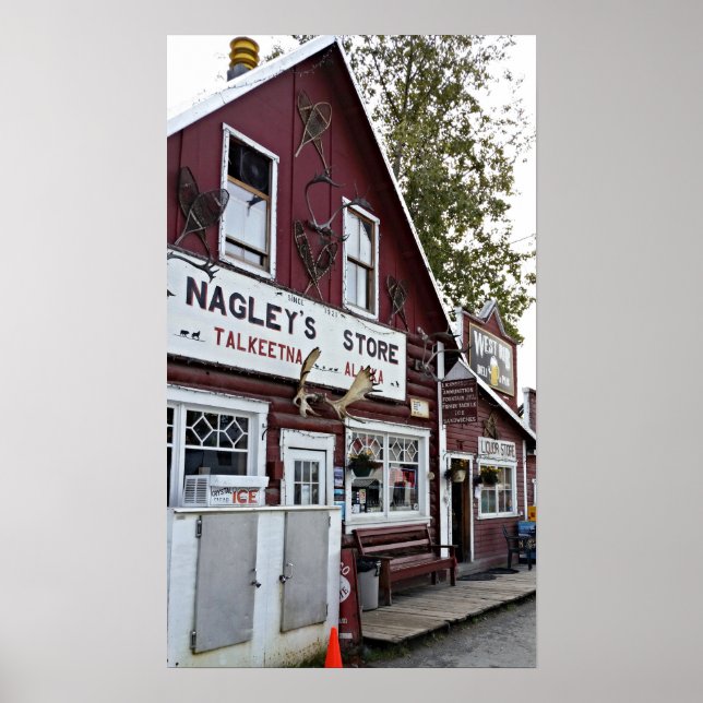 Poster Loja de Nagley - Talkeetna Alaska (Frente)