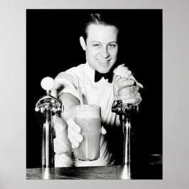 Póster Loja de Refrigerantes, 1936. Foto Antiga