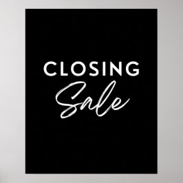 Poster Loja de Sinal de Venda de Fechamento, Loja de Vare