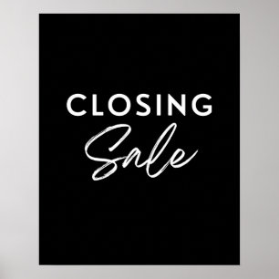 Poster Loja de Sinal de Venda de Fechamento, Loja de Vare