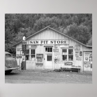 Loja Saw Pit, 1940. Foto Antiga