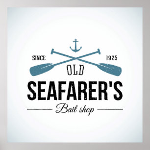 Poster Loja velha da isca dos marinheiros