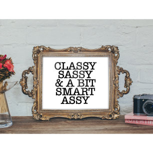 Poster LOL Classy Sassy & Um Pouco Inteligente Bum