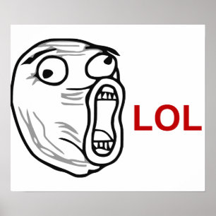 Póster LOL Ria Por Aí, Raiva Alta