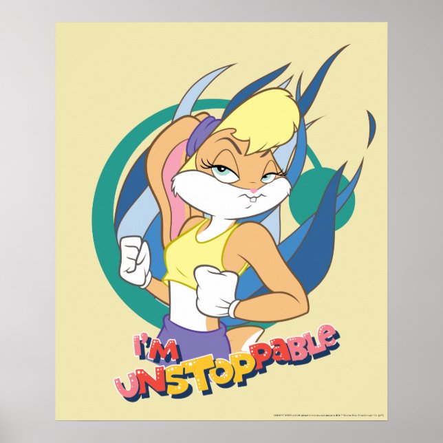 Poster Lola Bunny "Eu sou imparável" (Frente)