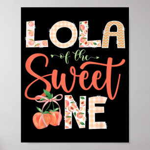 Poster Lola Do Doce Um Pêssego Menina De 1 Ano De Idade