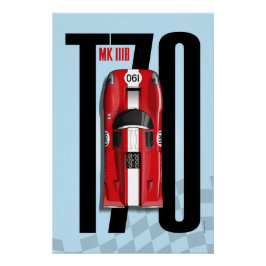 Póster Lola T70 No.190 Fillipinetti Top Tribute