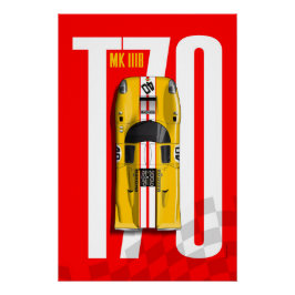 Póster Lola T70 No.40 Bongrip Top Tribute