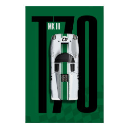 Póster Lola T70 No.42 SWC Top Tribute