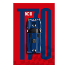 Póster Lola T70 No.8 AIR Top Tribute