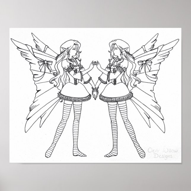 Póster Lolita Faeries Colorido (Frente)