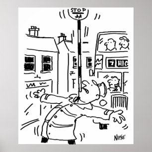 Poster Lollipop Man está fazendo Balancing Act com Lollip