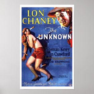 Poster Lon Chaney Joana Crawford o anúncio desconhecido