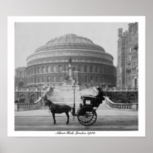Póster London Albert Hall, Vintage Inglaterra 1904
