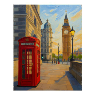 Póster London Calling - Big Ben Original Digital Art