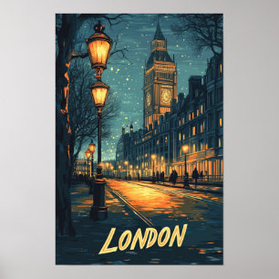 Poster London England Art Vintage - Viagem
