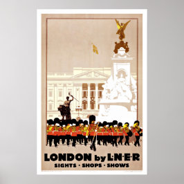 Poster London LNER England Viagens vintage