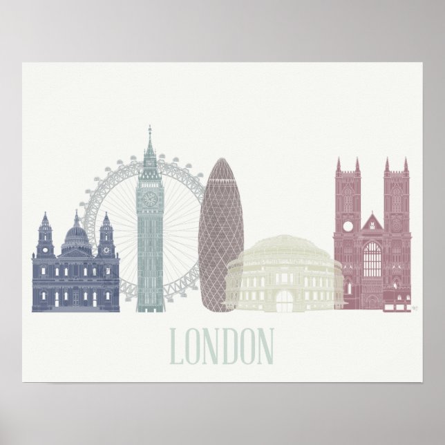 Poster London Skyline (Frente)