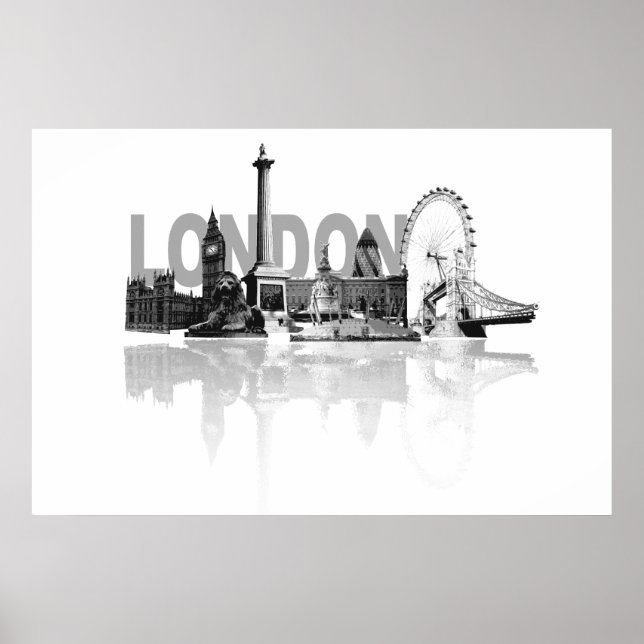 Póster London Skyline (Frente)