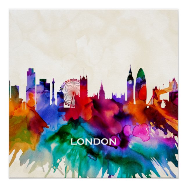 Póster London Skyline (Frente)