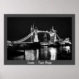 Poster London - Tower Bridge, Night No.2 (Poster)