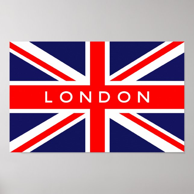 Póster London UK Flag (Frente)