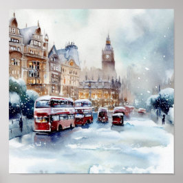 Poster London-Winter Wonderland (B)