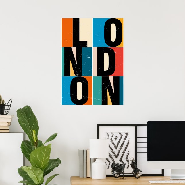 Poster Londres (Escritório em casa)