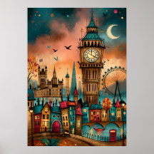 Londres Big Ben Paisagem Urbana Caprichosa