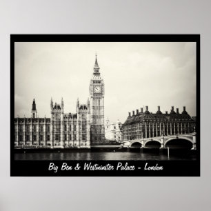 Poster Londres - Big Ben, Westminster Palace No.1 (Poster