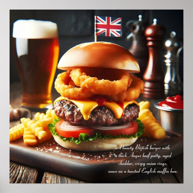 Poster Londres Chamando Burger (Frente)