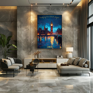 Poster Londres em Dusk - Bridging Time and Beauty