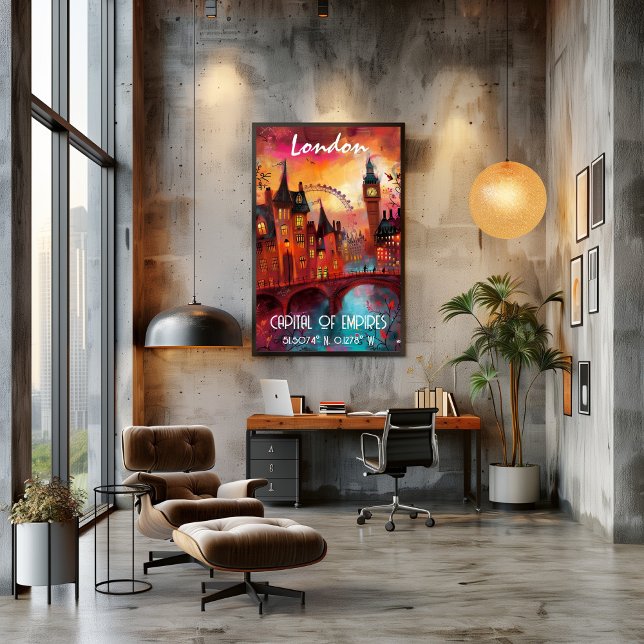 Póster Londres en Arte Contemporáneo (Criador carregado)