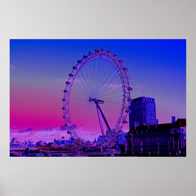 Poster Londres Eye Art (Frente)