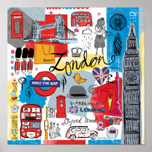 Poster Londres, Inglaterra