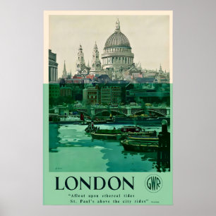 Poster Londres Inglaterra Reino Unido Catedral de São Pau