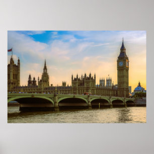 Poster Londres Inglaterra Reino Unido Parlamento