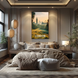 Póster Londres: La Ciudad del Big Ben - Parques y Skyline