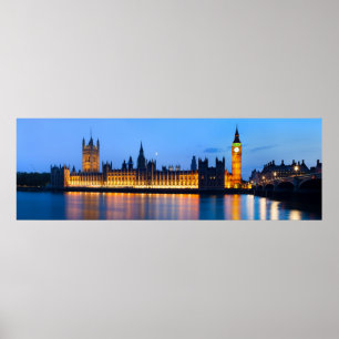 Poster Londres na noite