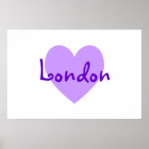 Poster Londres no roxo