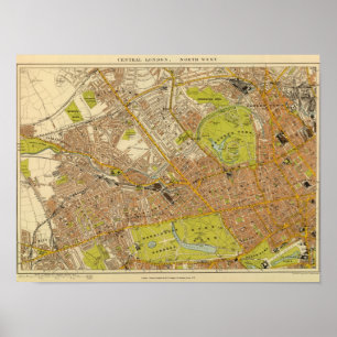 Póster Londres noroeste