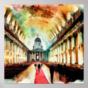 Poster Londres - Old Royal Naval College Painted Hall (A)