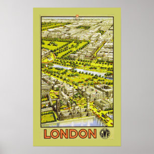 Póster Londres por GWR (fronteira)