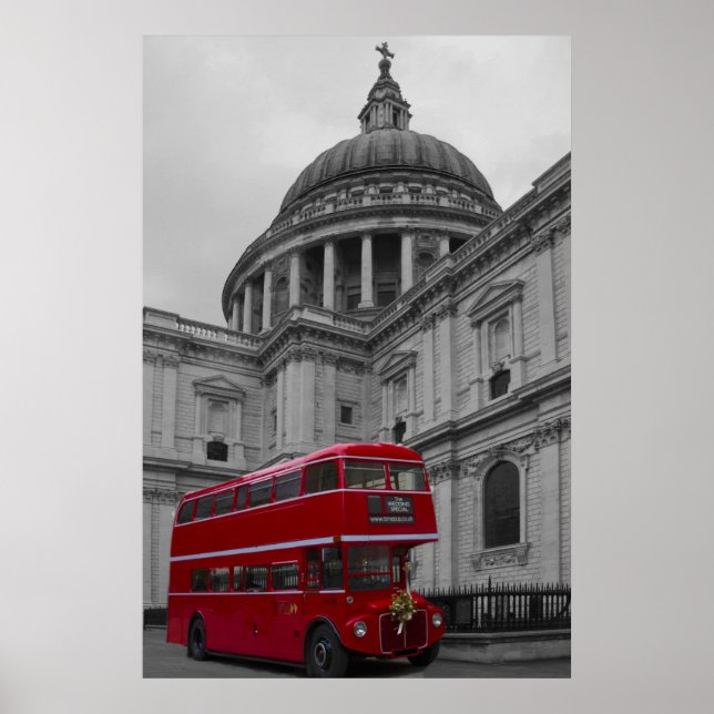 Póster Londres Red Bus (Frente)