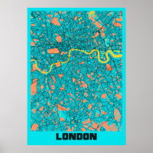 Londres - Reino Unido - Mapa da Cidade de Gloria